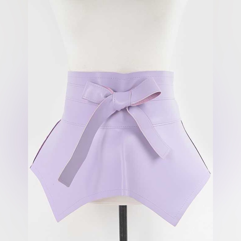 Vegan Leather Wrap Statement Belt